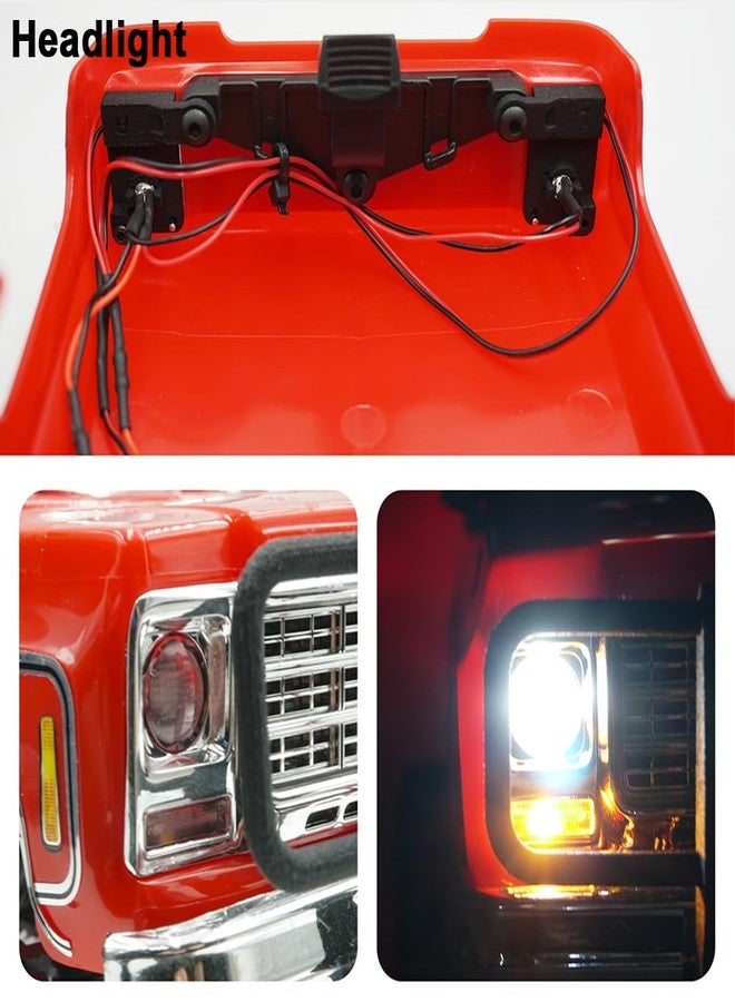 طقم إضاءة LED أمامي وخلفي من زوليكار RC، طقم مصابيح أمامية وخلفية لسيارة TRX4M K10، ترقيات، ملحقات سيارة زاحفة تعمل بالتحكم عن بعد بمقياس 1/18 - Image 5
